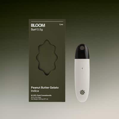 Product: BLOOM | Peanut Butter Gelato Live Rosin Surf All-In-One Disposable Cartridge | 0.5g