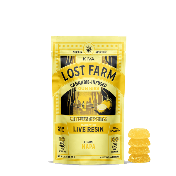 Lost farms 10mg Citrus Spritz x Napa Live Resin Gummies-0