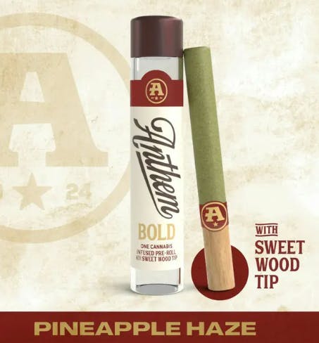 Anthem Anthem | Pineapple Haze | 1g Infused Sweet Wood Tip | Sativa
