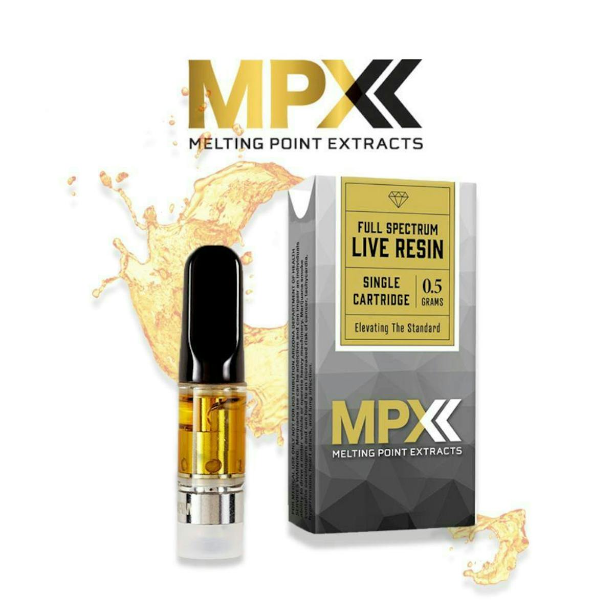 Photo of MPX l The Bling Full Spectrum Live Resin Cart l 0.5