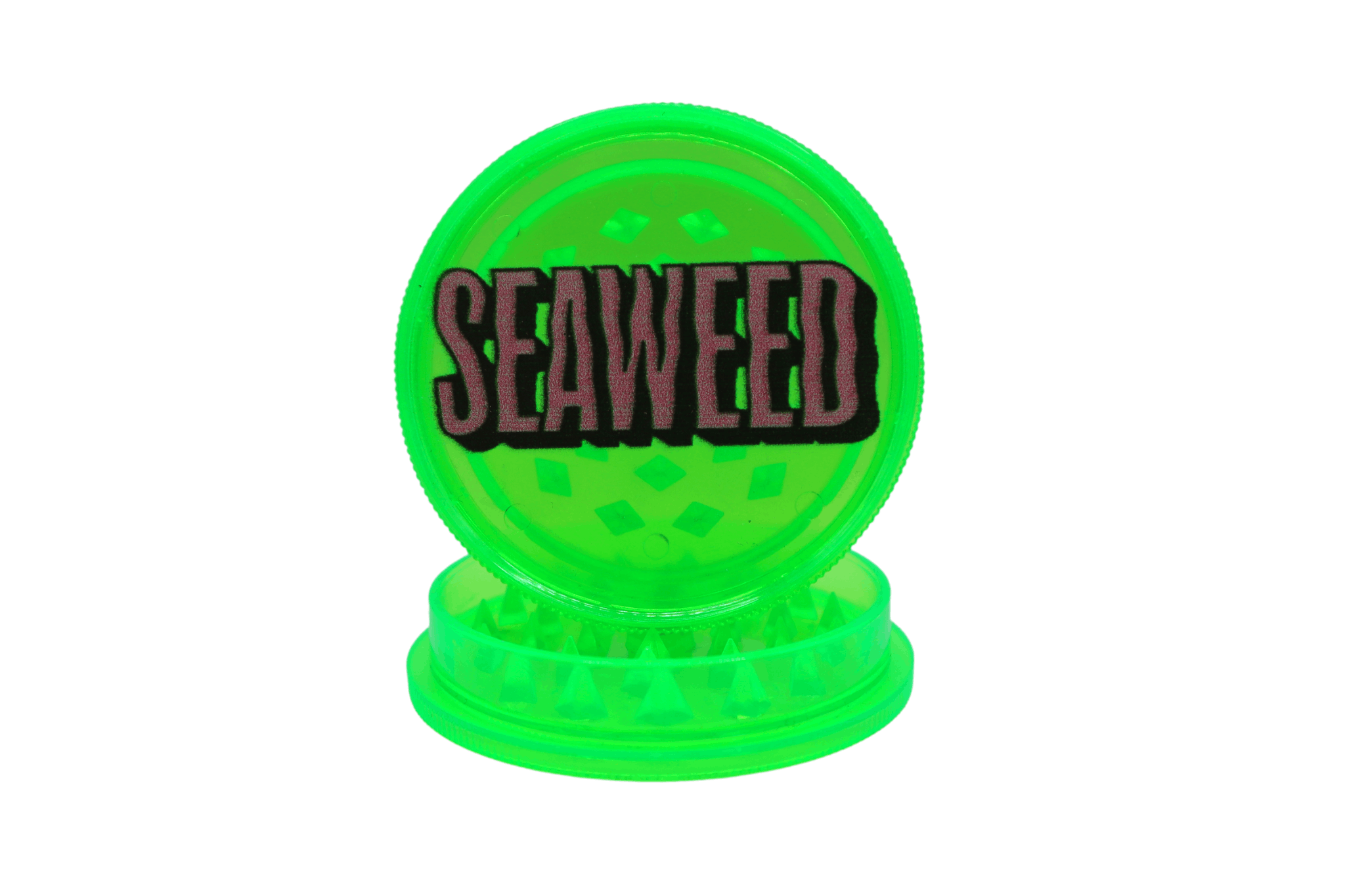 Branded 2-Piece Plastic Grinder | Oceanic Cannabis & Coffee (Port 