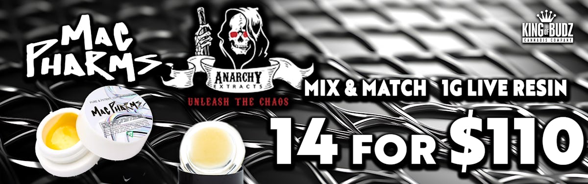 Inkster - Anarchy AND Mac Parms 1g Concentrate Mix AND Match - 14/$110