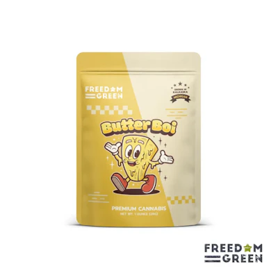 Freedom Green - 28g Prepack Shake - Butter Boi - FLOWER by Freedom Green Farms at King of Budz