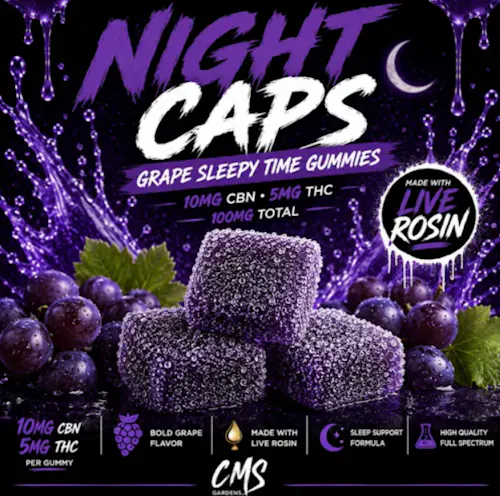 Night Caps Sleepy Grape Gummies-active