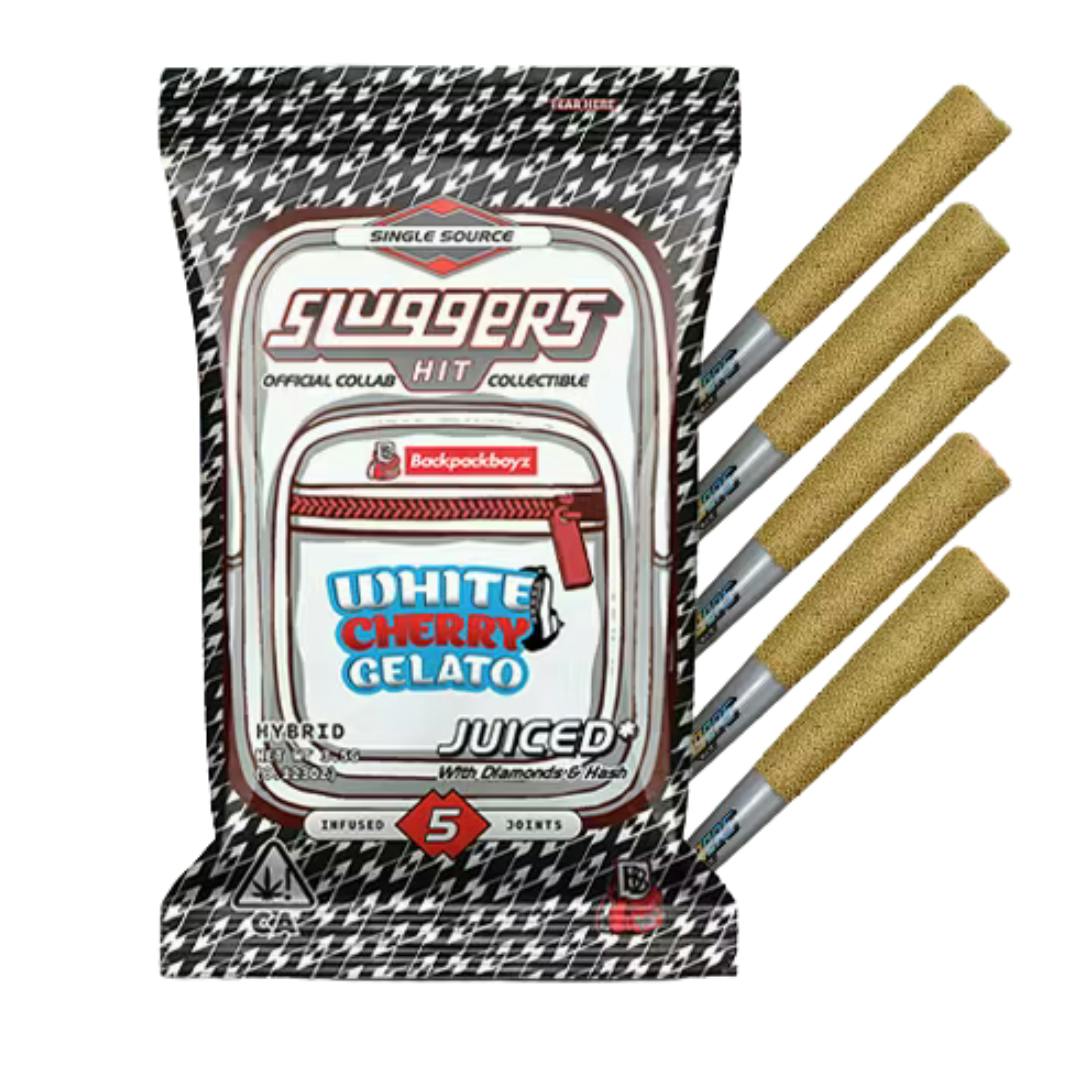 WHITE CHERRY GELATO DIAMOND & HASH INFUSED 5PK MINI BLUNTS