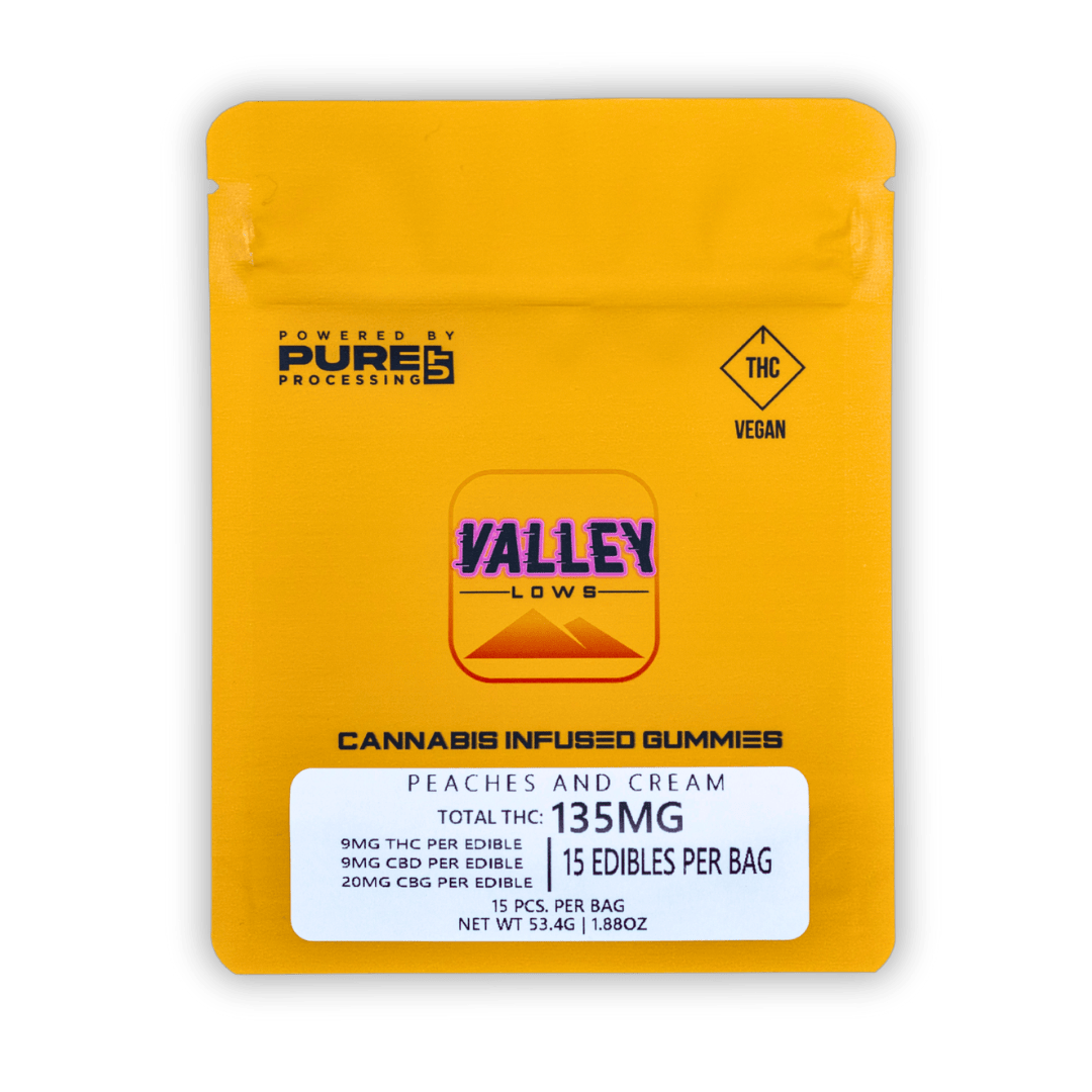 Peaches and Cream 1:1:2 THC:CBD:CBG | 10mg - 15 Count