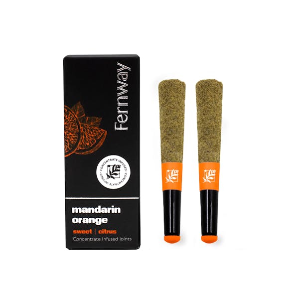 Mandarin Orange (S) - 0.5g | 2pk Diamond Infused Pre-Rolls - Fernway