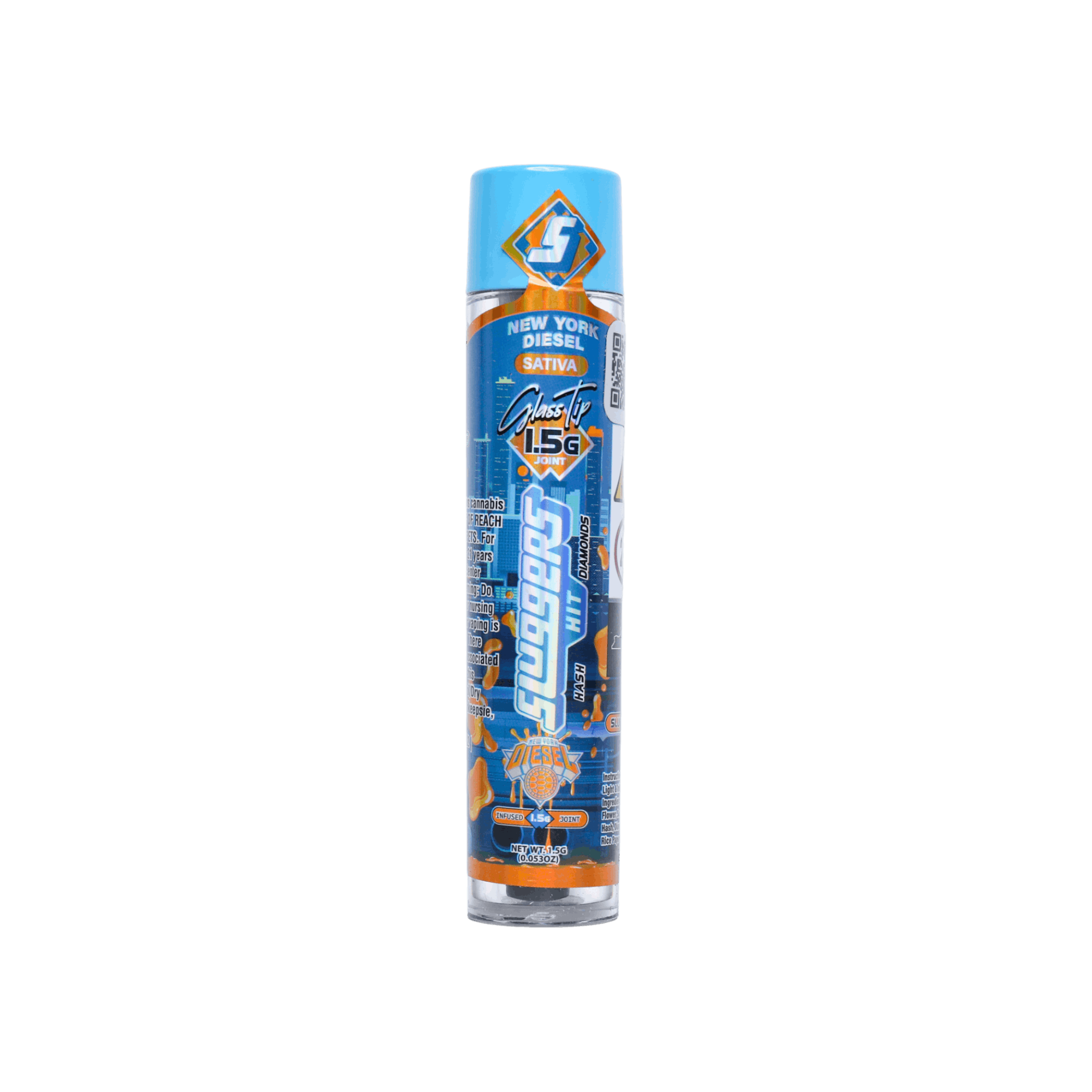 Sluggers New York Diesel 1.5g Glass Tip Infused Pre-Roll