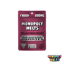 Monopoly Melts - 200mg Hash Rosin Gummies – Sour Raspberry - EDIBLES by Monopoly Melts at King of Budz