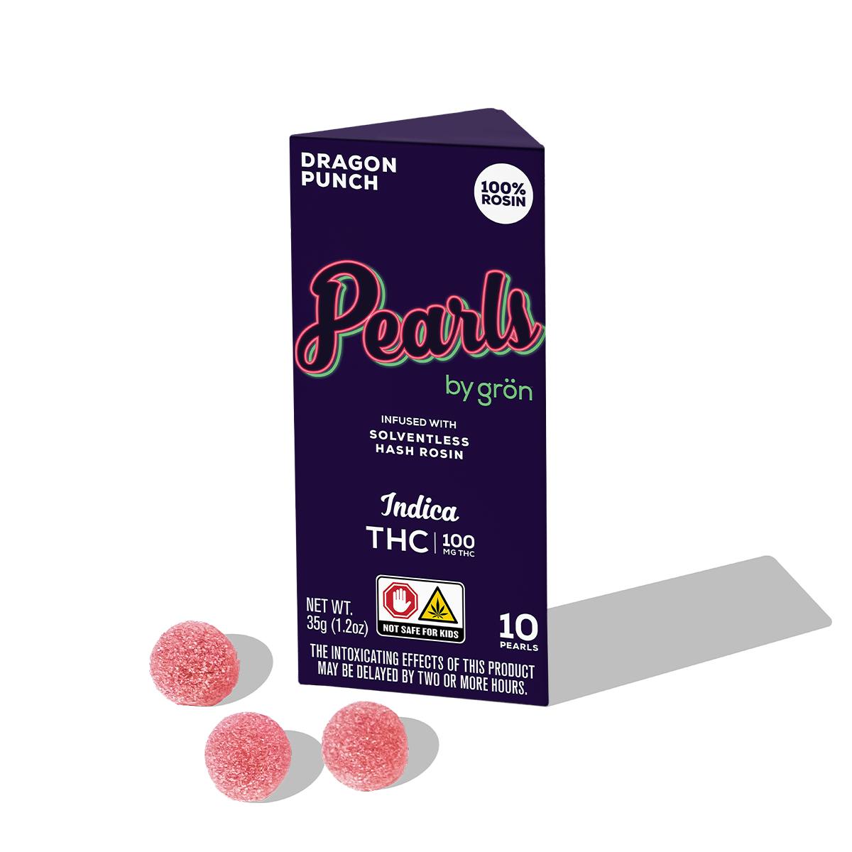 Grön Edibles Pearls - Dragon Punch