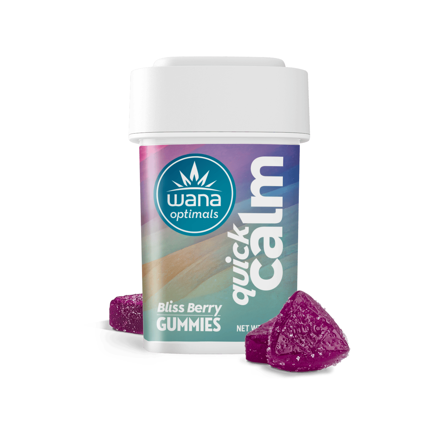 Wana - 10mgTHC : 100mgCBD : 100mg CBG Quick Calm - Bliss Berry
