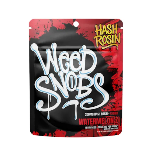 Weed Snobs - 200mg Hash Rosin Gummies - Watermelon Z