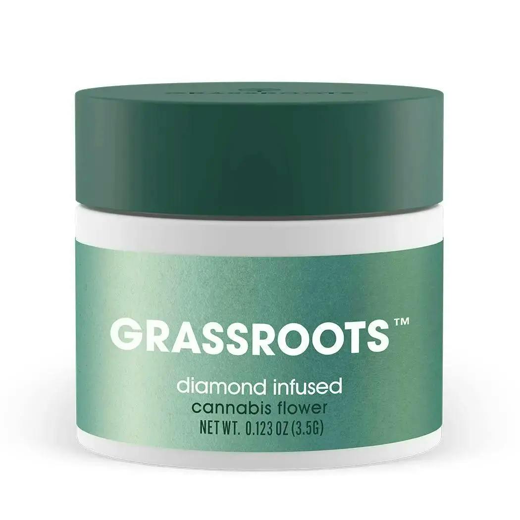 Flower | Grassroots | Diamond-Infused | Kush Mints | 3.5g