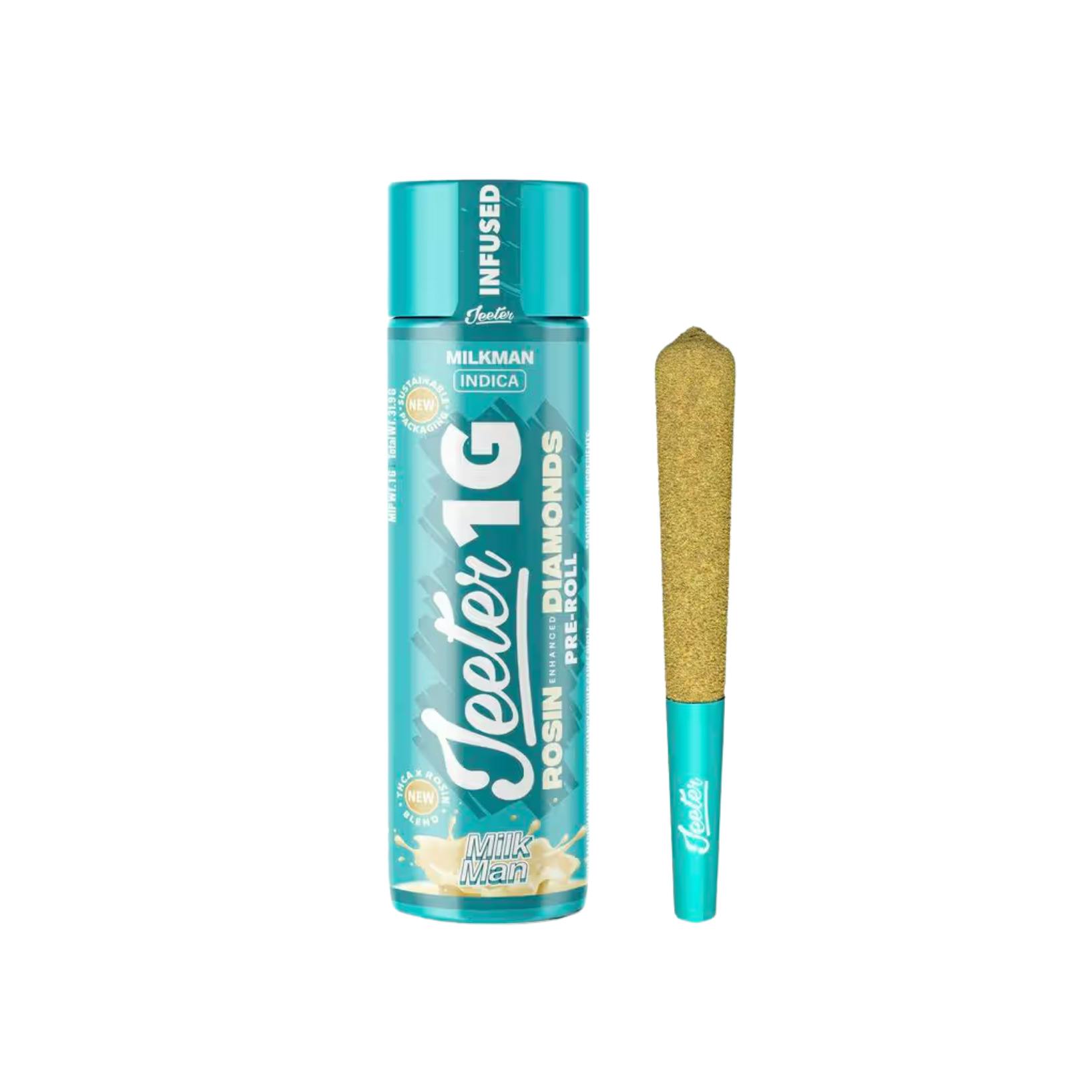 Jeeter - Milkman Quad Infused Preroll - 1gJeeterIndicaTHC: 36.44%TERPS: 1.6%4th of July Weekend! Spend $400 get $75 Off+6