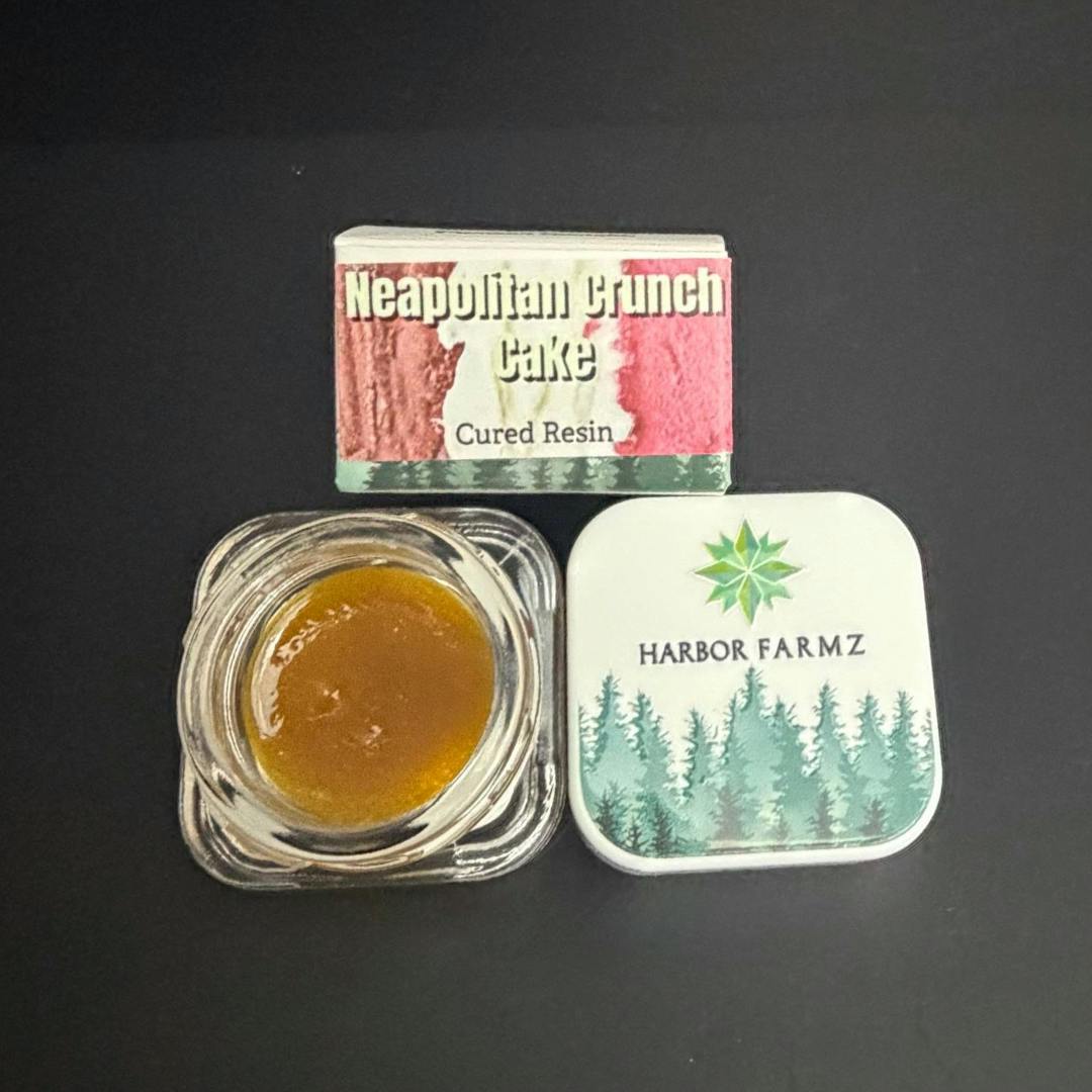 Product: Harbor Farmz | Neapolitan Crunch Cake | Cured Sugar Concentrate | 2g | Sativa