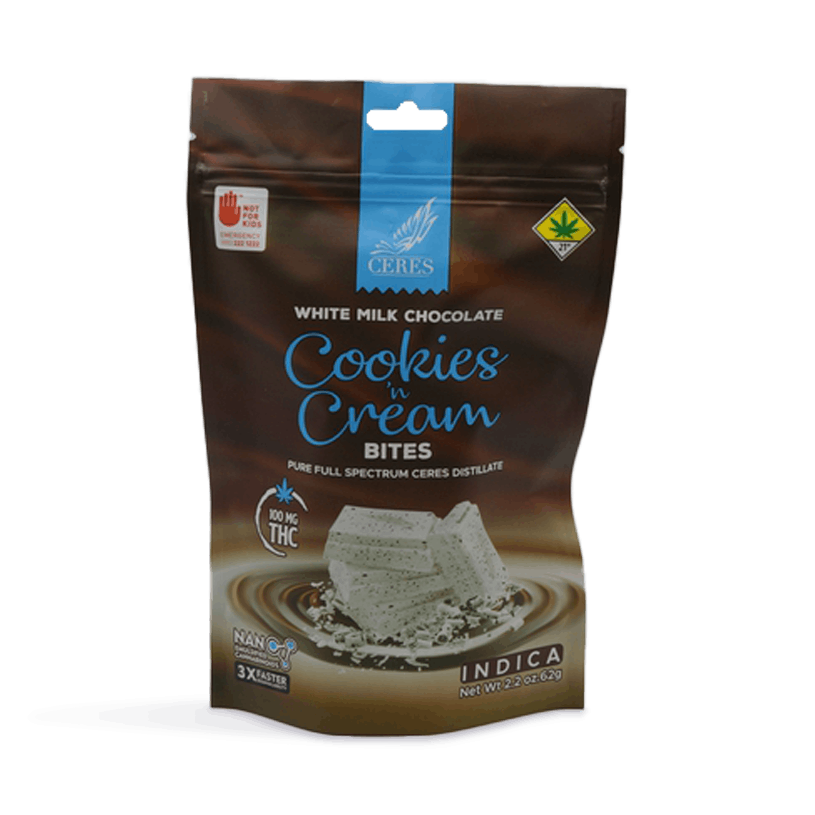 Cookies 'N Cream Bites Indica 10-Pack | 100mg