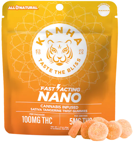 Tangerine Twist Nano Gummies 10-pack-active