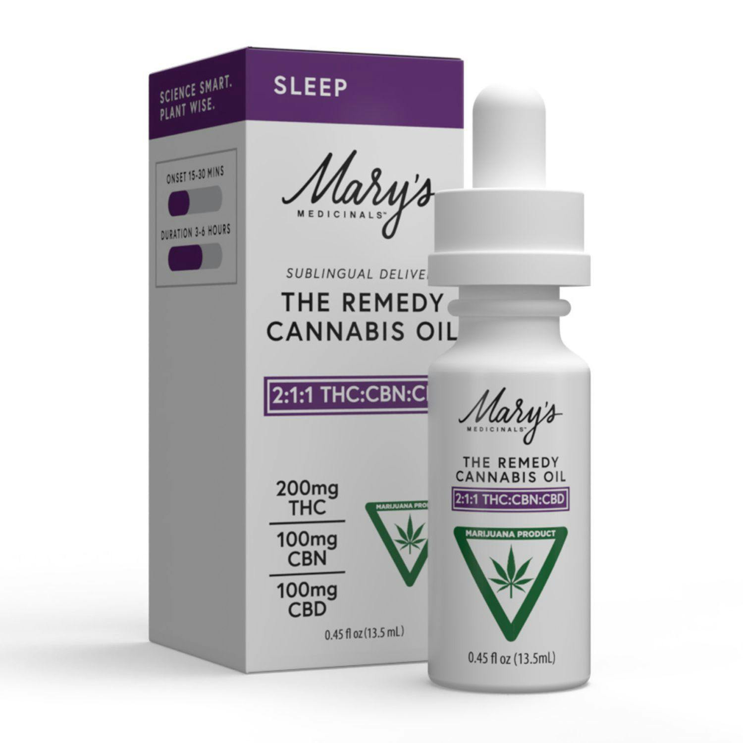 Mary's Medicinals - Oil - (200mg) - 2:1:1 THC+CBN+CBD - **SLEEP**