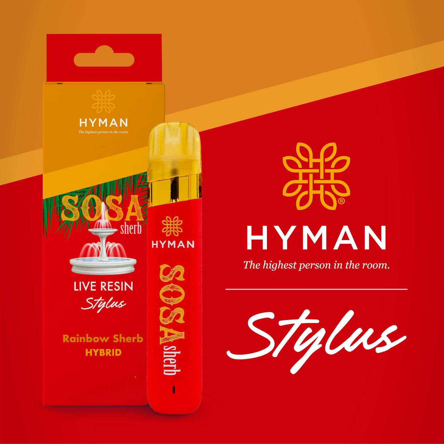 Product: HYMAN | Live Resin Disposable - 1g - Sosa Sherb