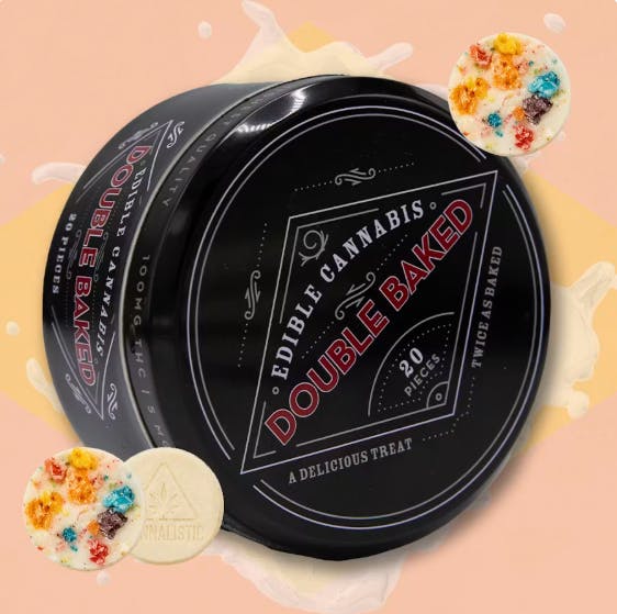 Product Double Baked | Fruity Cereal Milk Chocolates | RSO Bites | 100mg