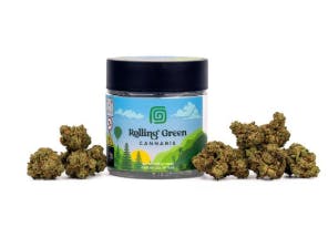 Rolling Green Cannabis-3.5G-Jar-Flower- Triangle Mints