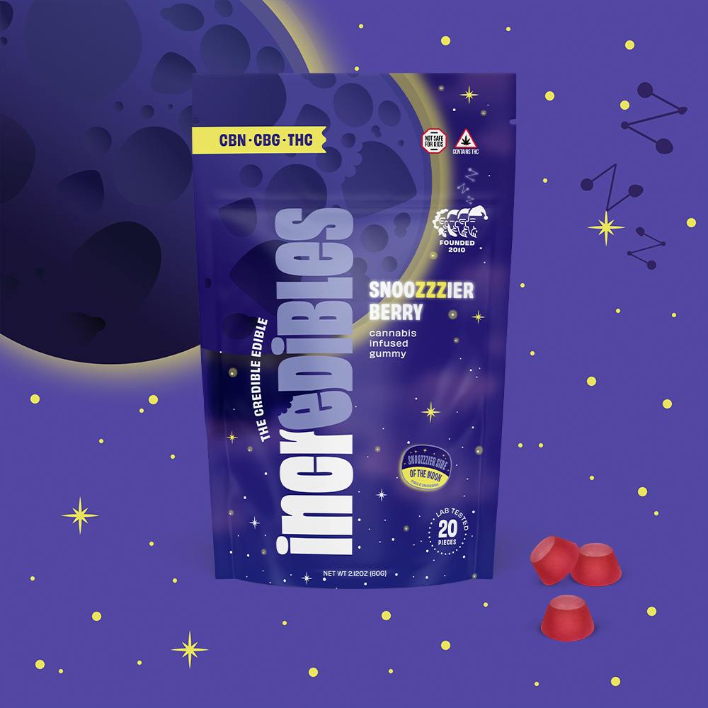 2:1:1 Snoozzzierberry + CBN + CBG | Gummies | 20 pack | 100mg THC