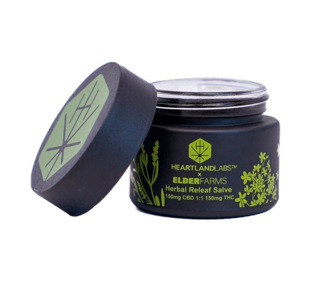 herbeast レイシ　リペアリング&ライトニング エッセンシャルオイル Heartland Labs: Topicals | 1:1 Herbal Releaf Salve | 150mg THC