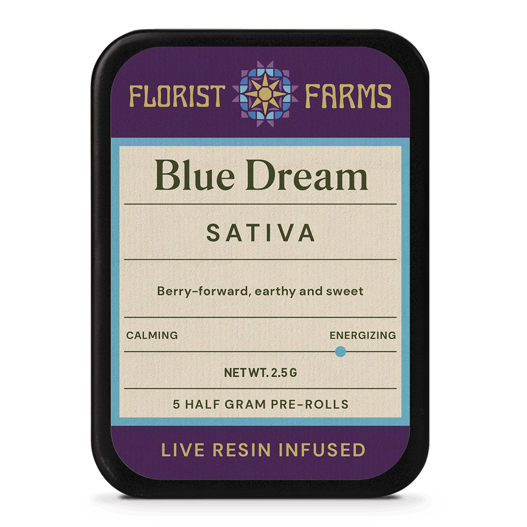 FLORIST FARMS | LIVE RESIN INFUSED 5PK PREROLL | BLUE DREAM