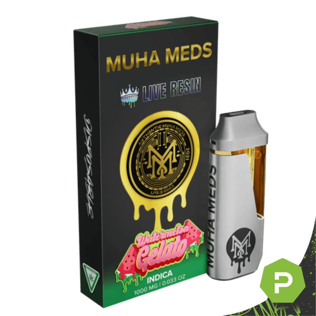 Muha Meds Muha Meds Live Resin Disposable | Watermelon Gelato
