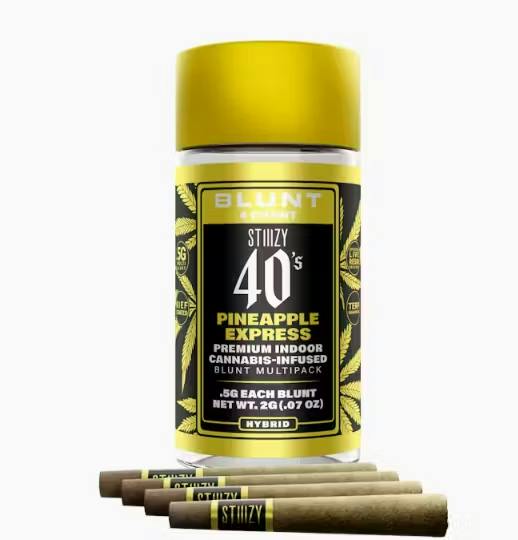 Stiiizy 40s 2.5g Infused Pre-Roll 5pk - Pineapple Express