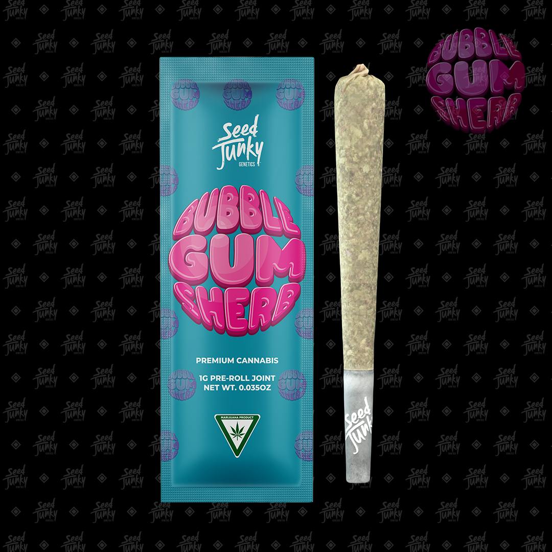 Seed Junky - Pre-Roll - Bubble Gum Sherb | Moses Roses - Lincoln Park