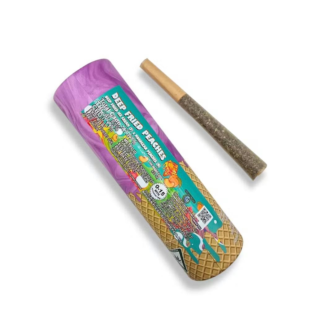 Ice Kream Hash - 1g Rosin Infused Preroll - Deep Fried Peaches