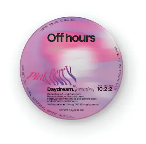 OFF HOURS | DAYDREAM | PINK BERRY GUMMIES THC+CBG+CBC(10:2:2) | 100MG-active