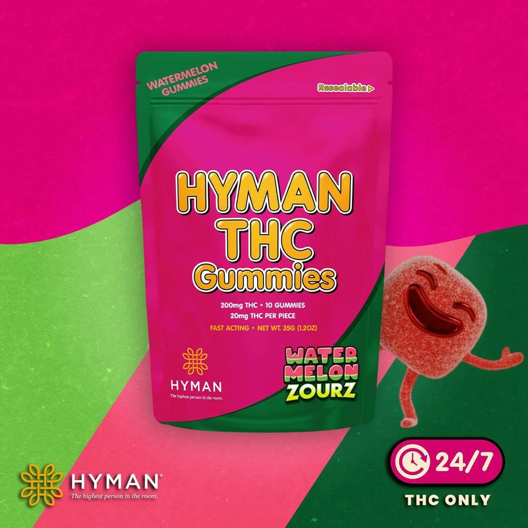 Product: HYMAN | Gummies - 200mg - Watermelon Zour