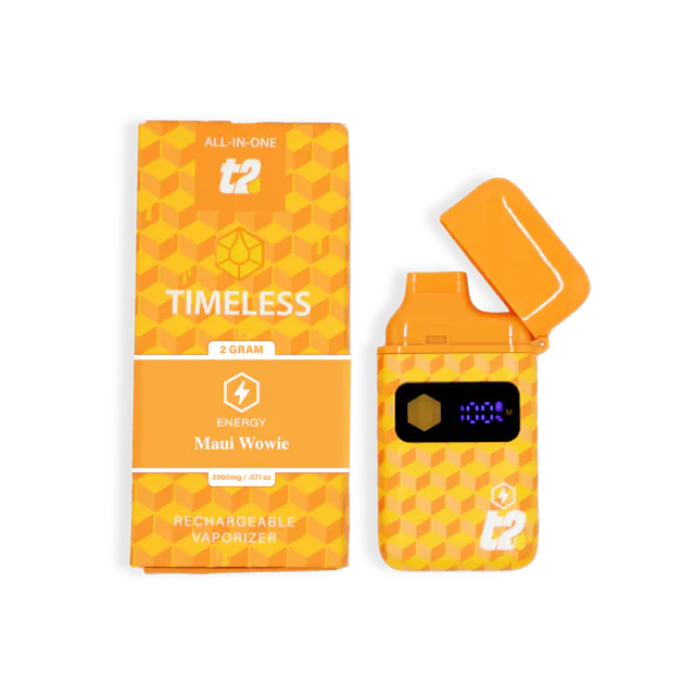 Timeless Disposable T2 Maui Wowie - Energy 2g (sativa hybrid, disposables)