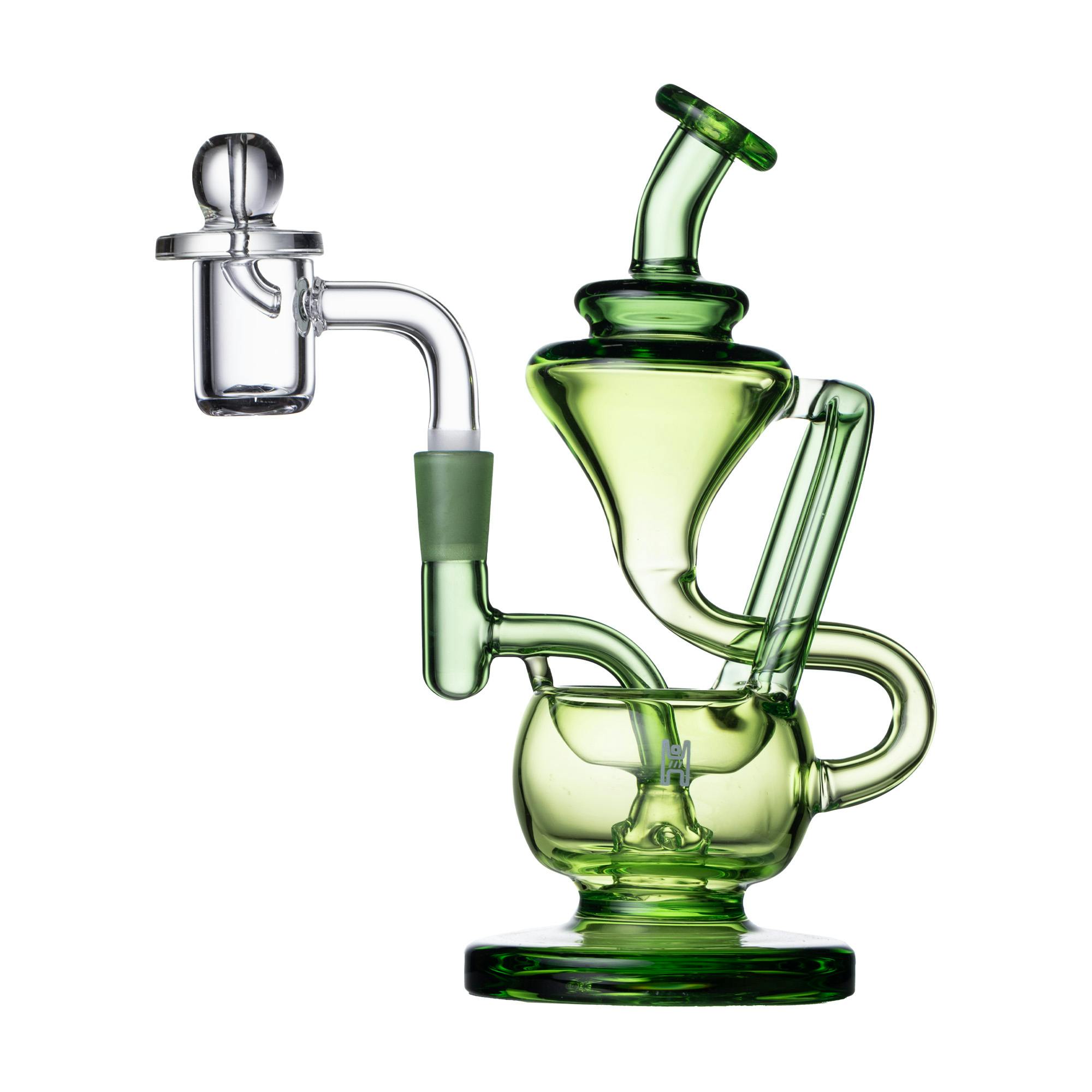 Human Grade 5" Recycler 1a | Matrix Green - ACCESSORIES cannabis product, N/A