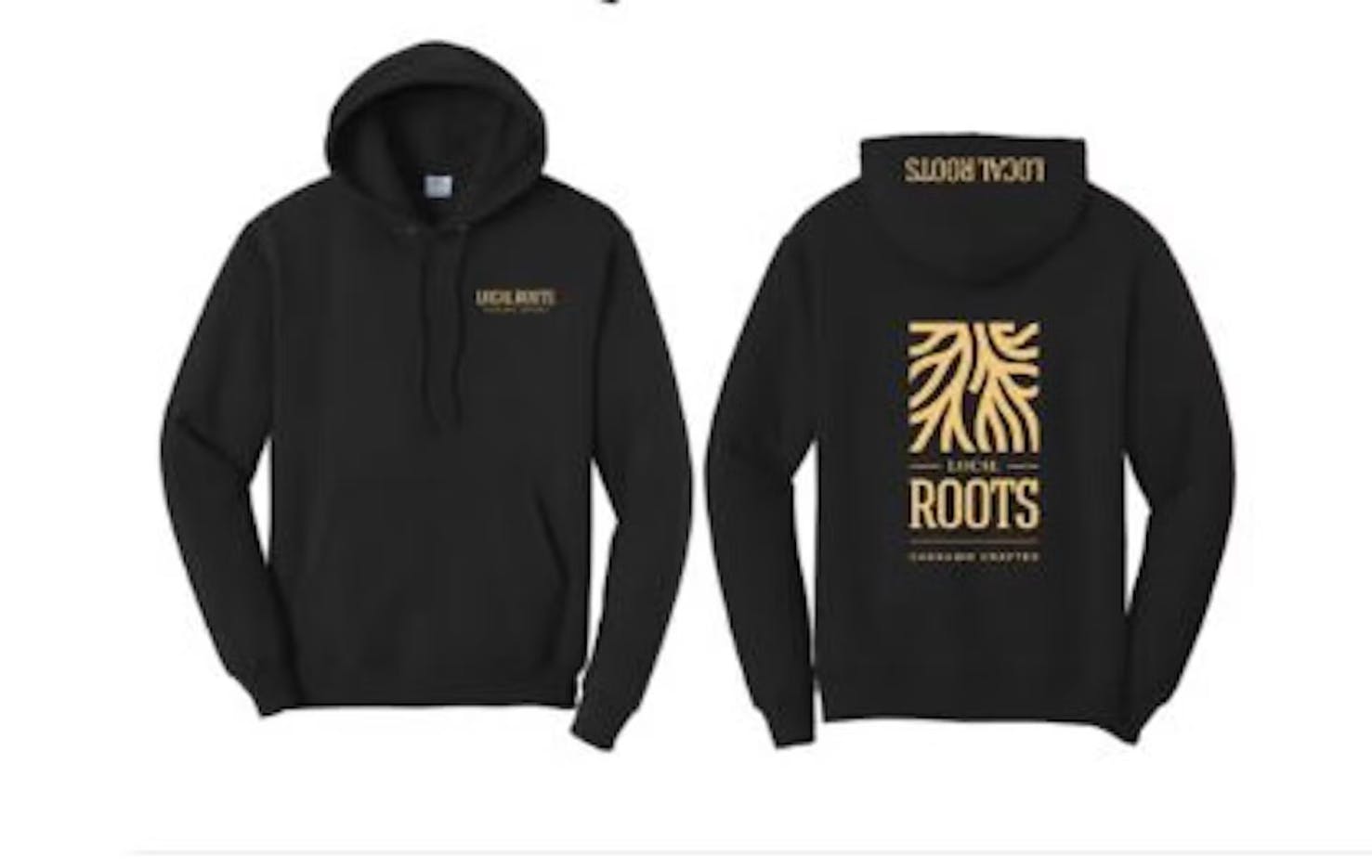 Local Roots Black Hoodie XL Local Roots Fitchburg MA