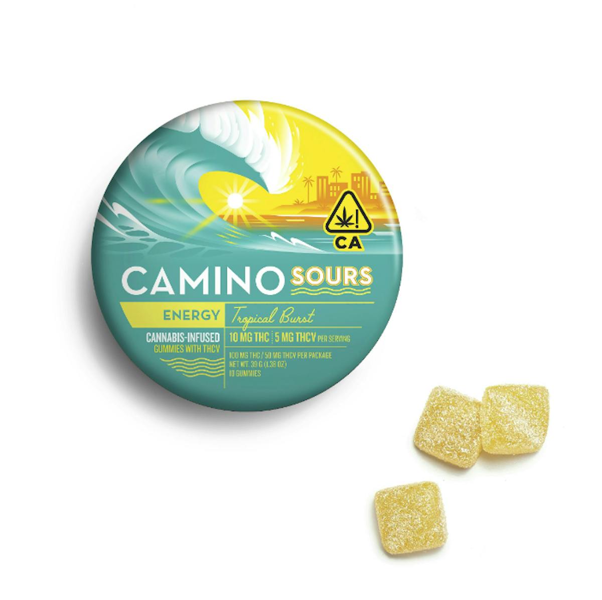 Photo of Camino Sours 1:1 Tropical Burst Gummies 100mg 20pk (THC:THCV)