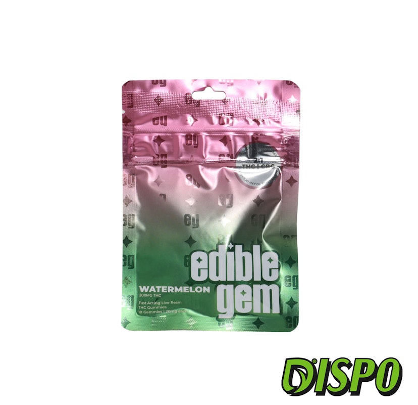 Edible Gems - Pineapple 1:1 THC:CBC 200mg Live Resin Gummies