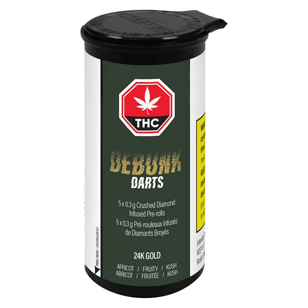 Debunk - 24k gold sativa crushed diamond infused pre-roll - 5x0. 5g