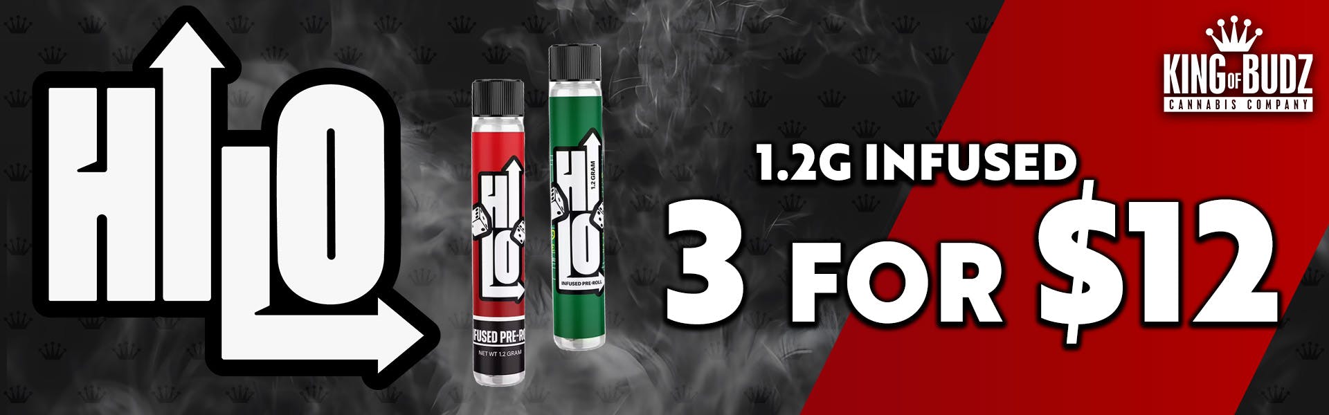 HI-LO 1.2g Infused Prerolls - 3/$12