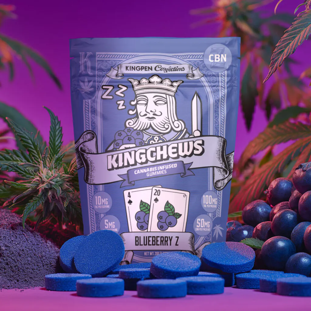 Kingchews 2:1 Blueberry Z [10pk] (100mg THC/50mg CBN) | Harborside