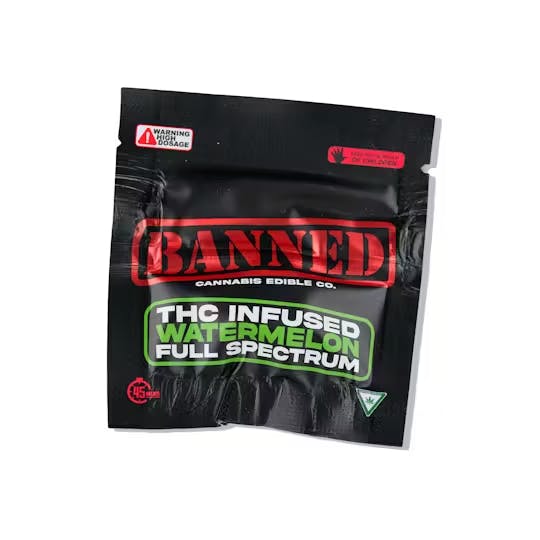 Banned - 200mg Single Gummy - Watermelon