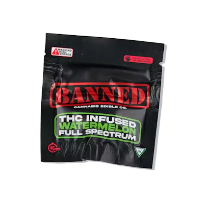Banned - 200mg Single Gummy - Watermelon