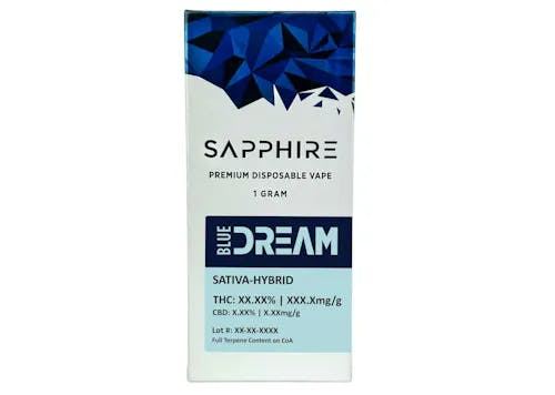 Sapphire Farms - 1g Disposable - Blue Dream