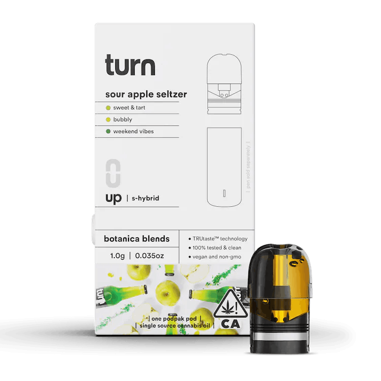 Turn - Sour Apple Seltzer - 1g Pod | MedMen - West Hollywood