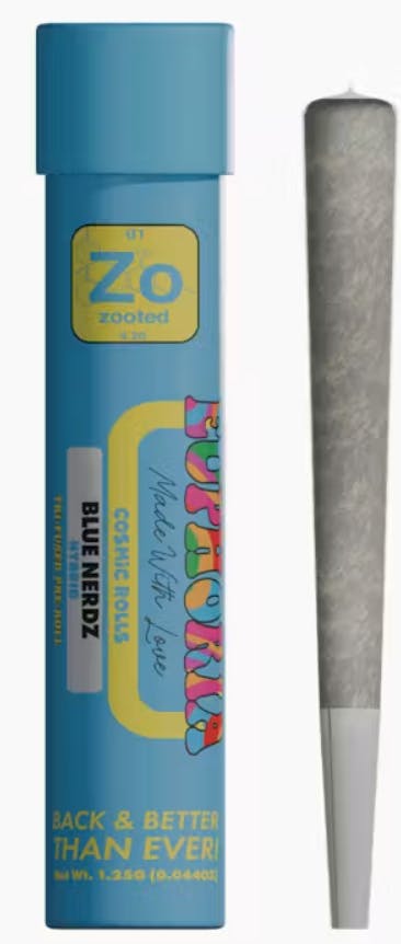 Zooted | Blue Nerdzi | 1G Pre-Roll