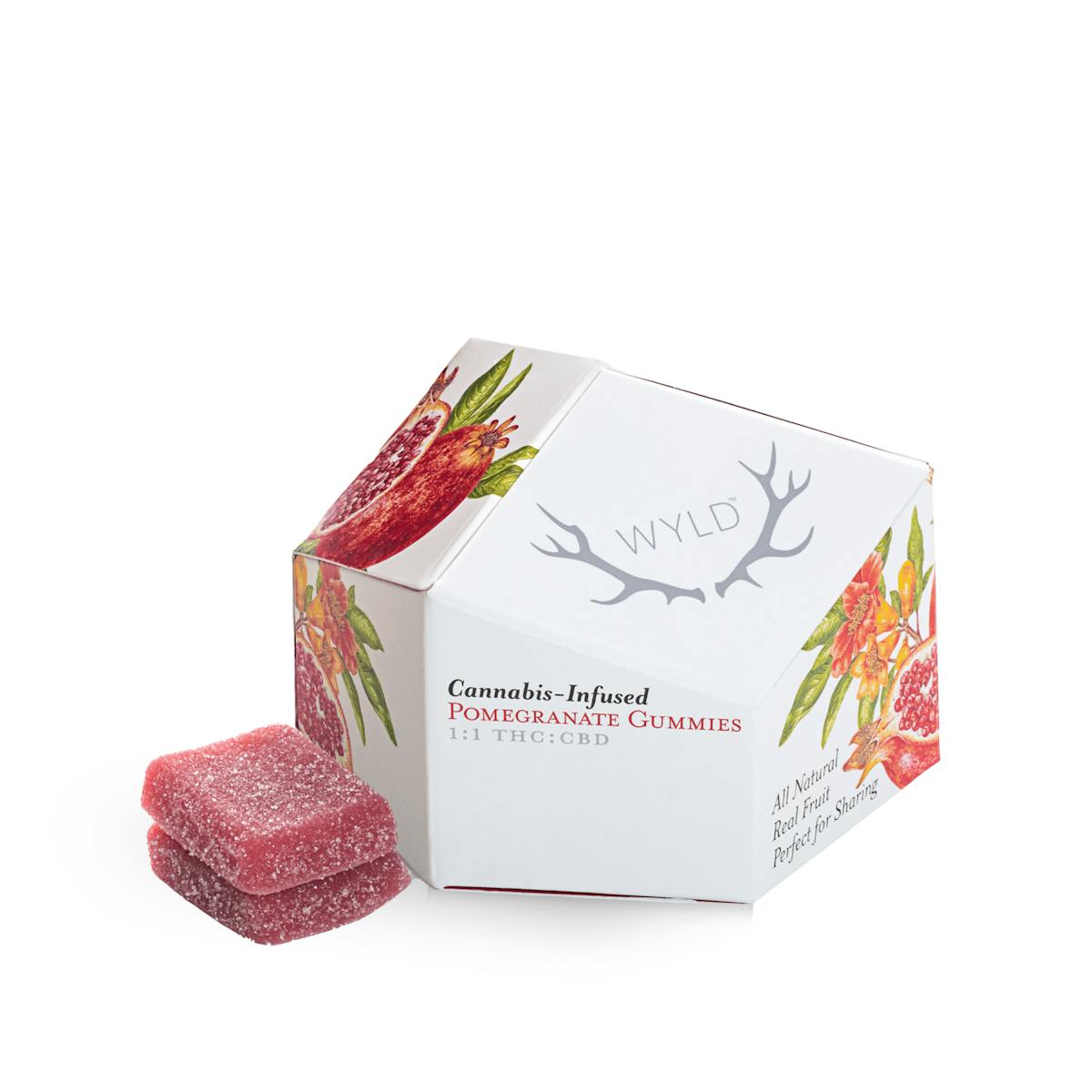 Photo of Pomegranate THC:CBD Gummy – 100mg