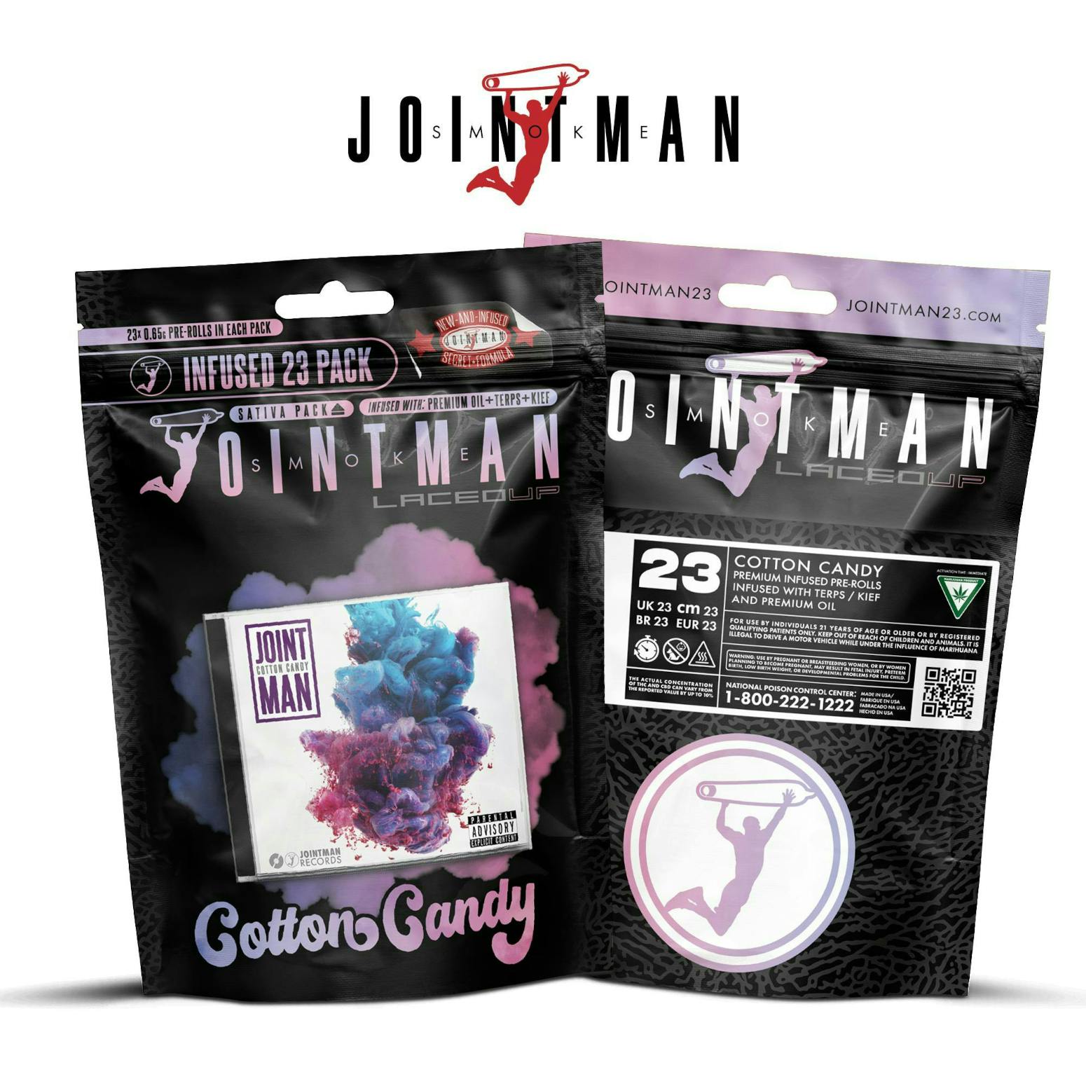 Product: Jointman | Infused Pre-Roll 23-Pack - 15g - Cotton Candy