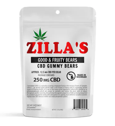 CBDWax 13g 超高濃度 94.1% Zilla's 250mg Gummy Bears - Good & Fruity at NOXX Cannabis - Grand